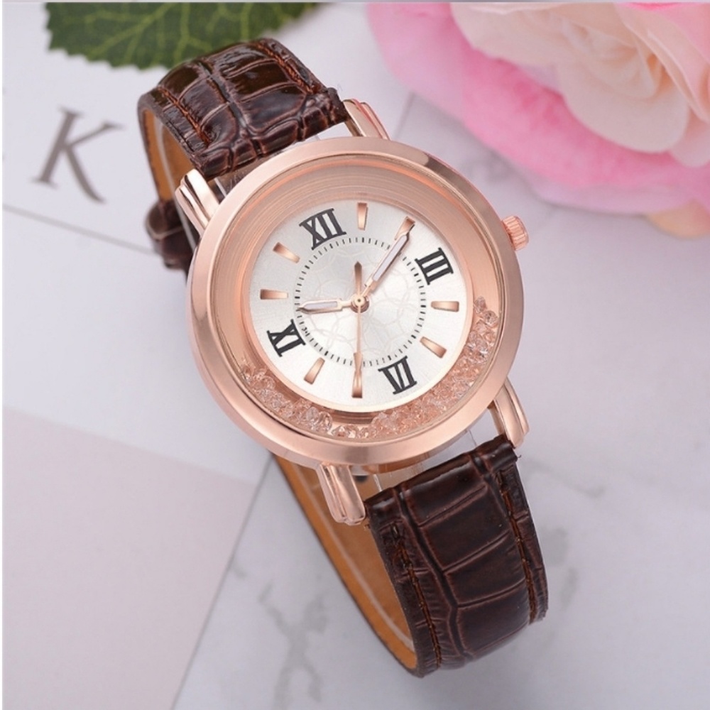 NEW LUCCA Luxury Crystal Watch - Picture 2 of 3